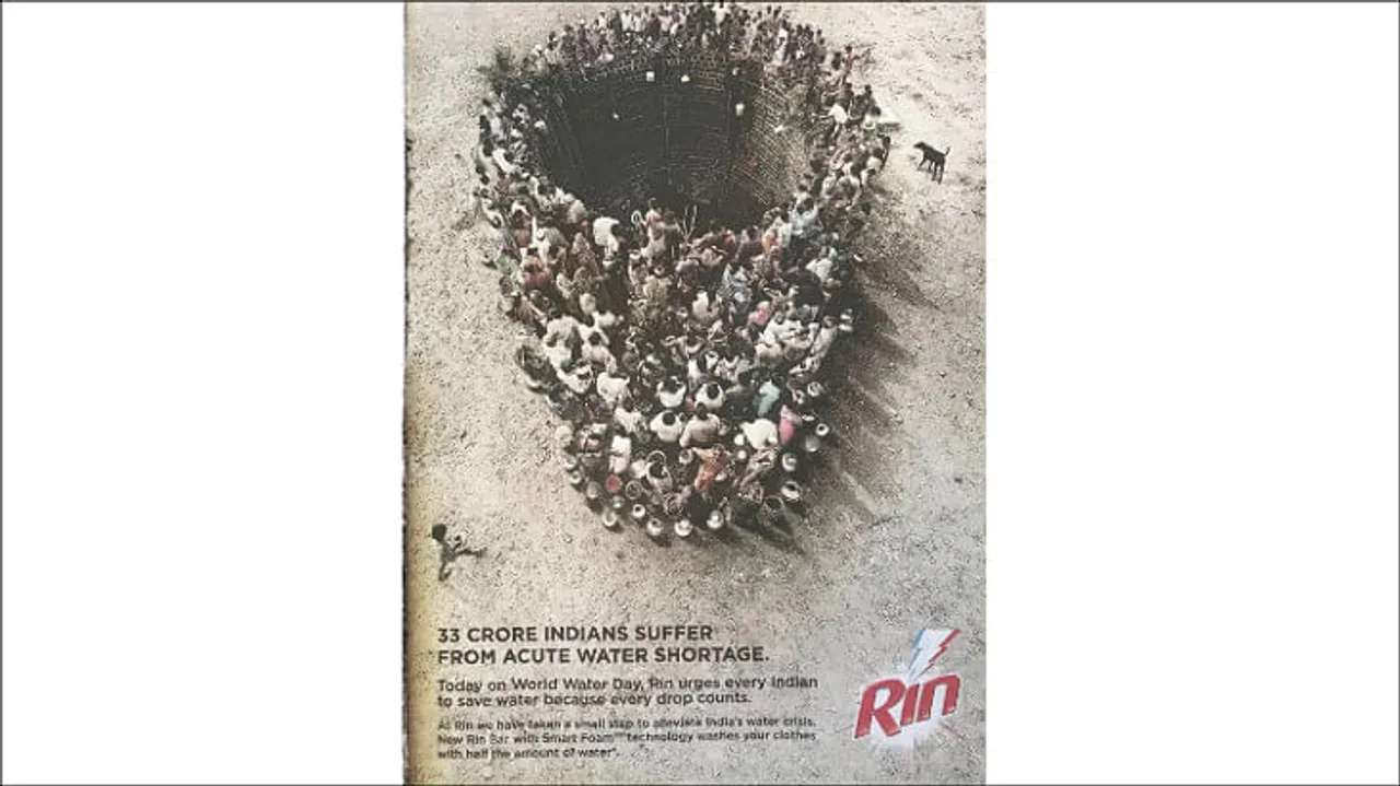 afaqs! Creative Showcase: 300 villagers in Rin's print ad by JWT