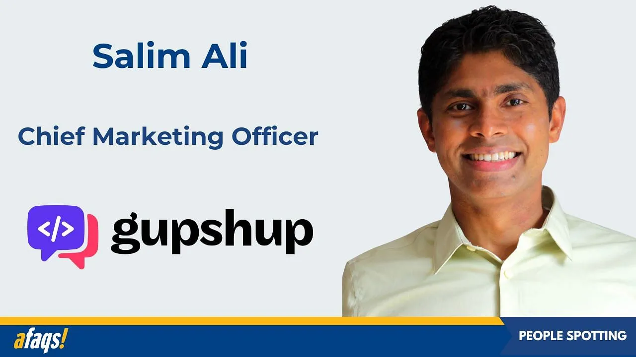 Gupshup appoints Salim Ali as its chief marketing officer