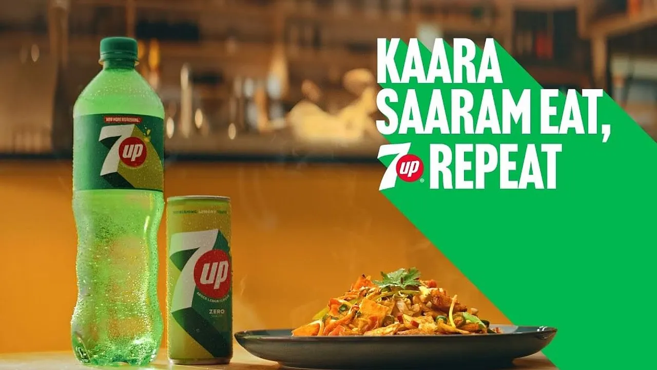 7UP launches 'Kaara Saarama Eat, 7UP Repeat' campaign with Rashmika Mandanna and Anirudh Ravichander