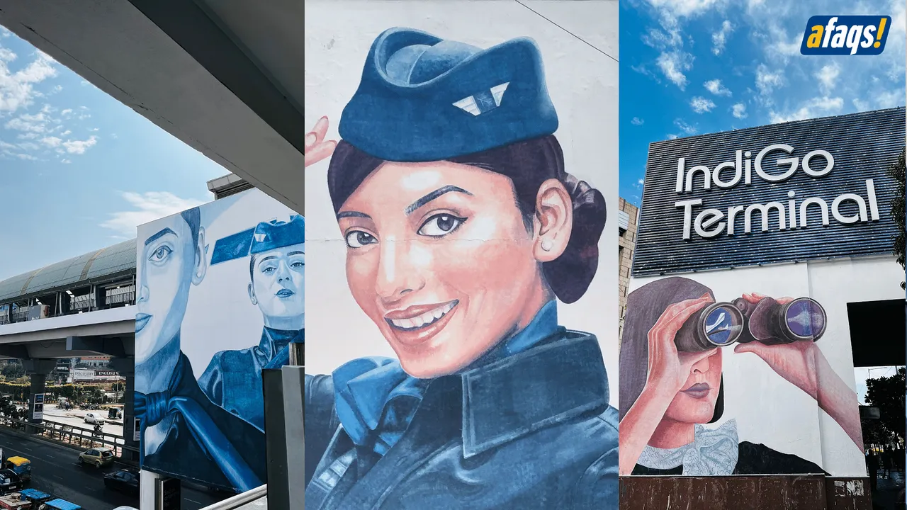 IndiGo unveils 'Girl Power' murals at Guru Dronacharya Metro Station to commemorate Women's Day