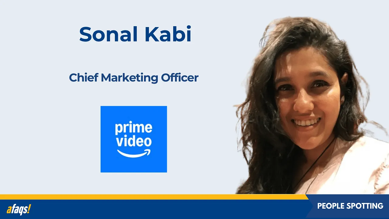 Amazon prime video india appoints sonal kabi as chief marketing officer