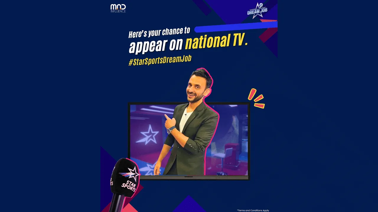 Mad Influence and Star Sports partner for the second edition of Star Sports Dream Job campaign 2024