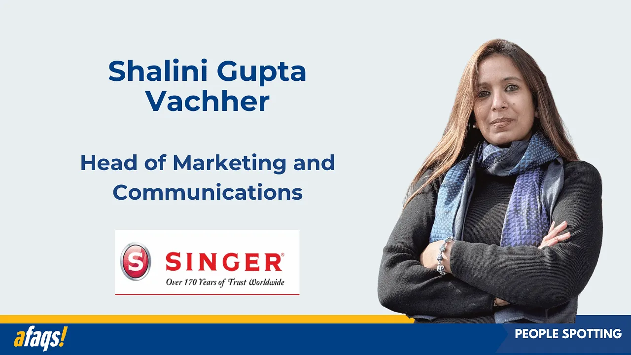 Singer India appoints Shalini Gupta Vachher as head of marketing and communications