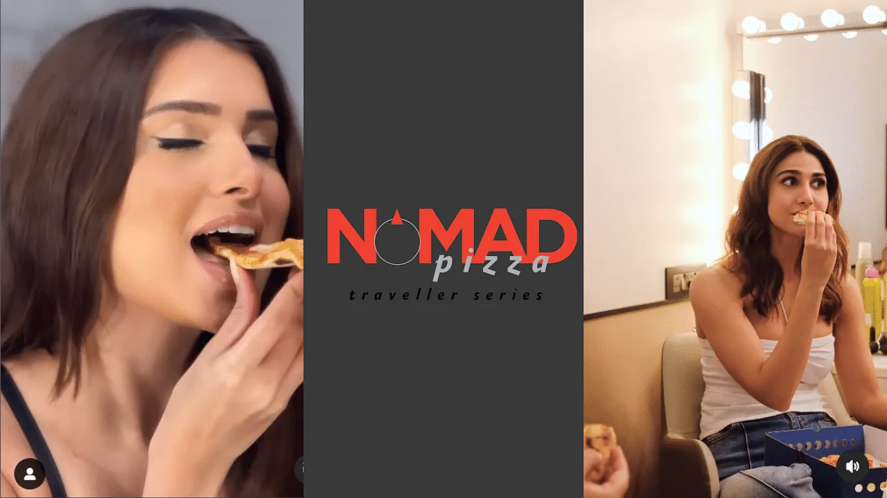Tara Sutaria and Vaani Kapoor feature in Instagram reels for Nomad Pizza, showcasing its offerings
