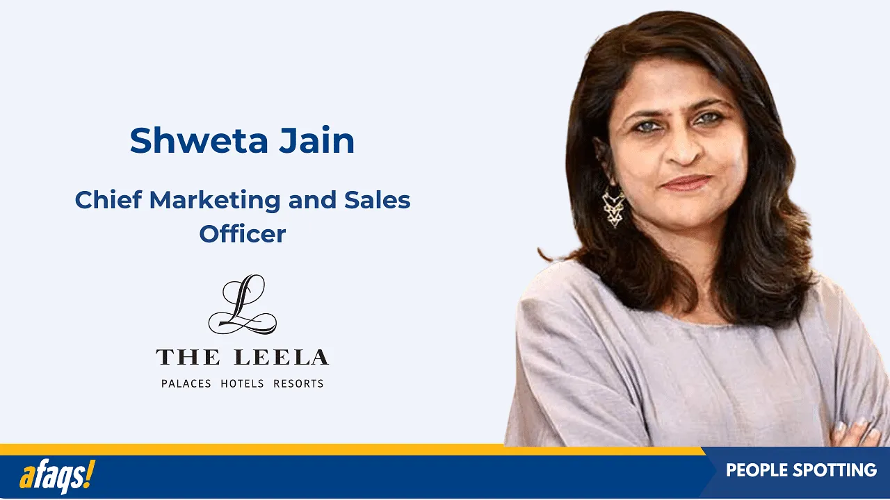 Shweta Jain joins The Leela Group as chief marketing and sales officer