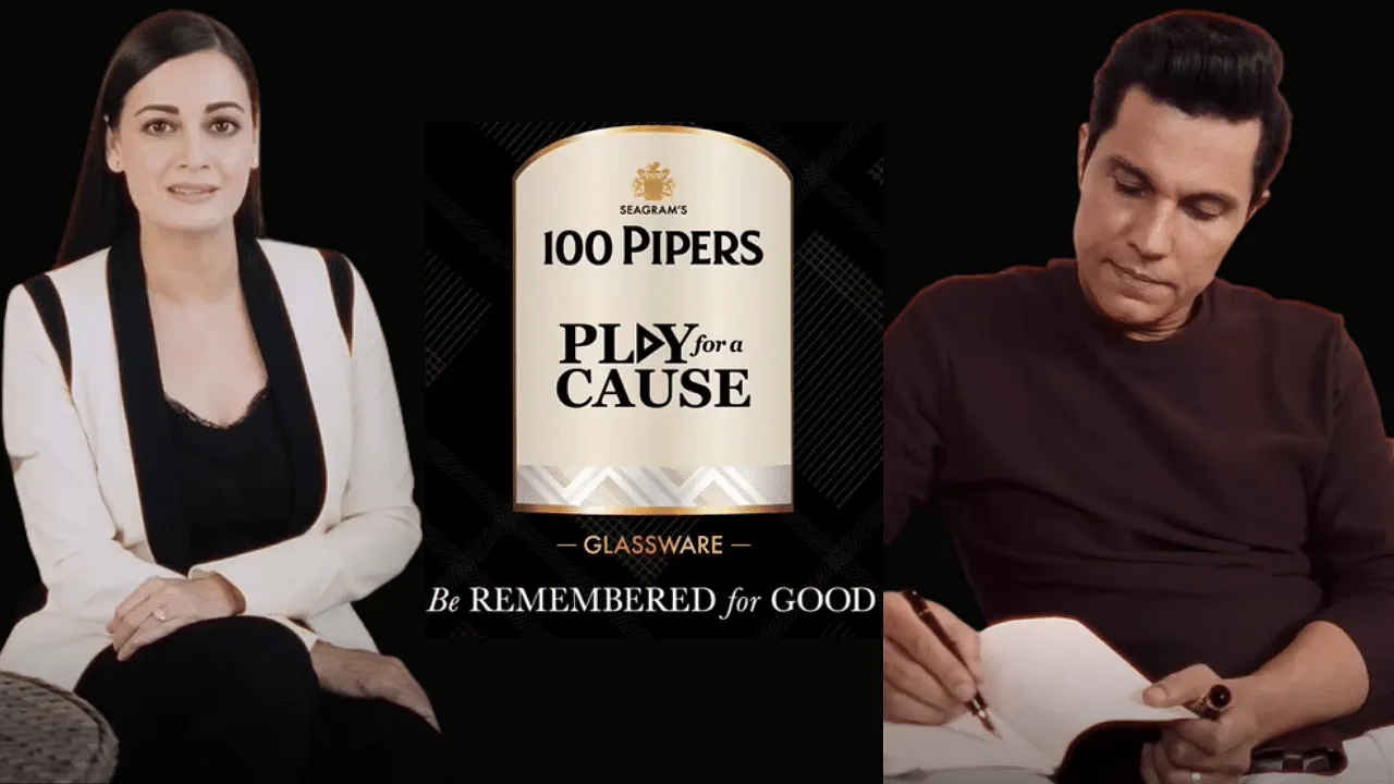 Seagram's 100 Pipers Glassware campaign aims to raise awareness about corneal blindness