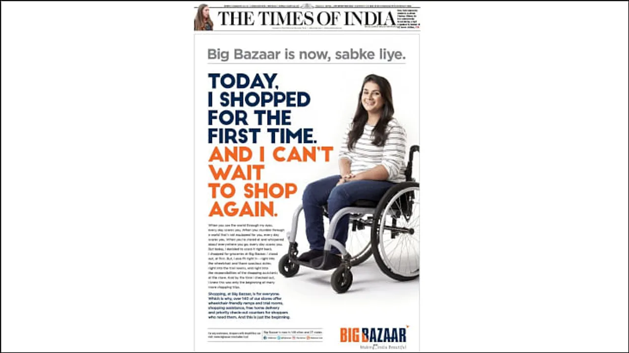 As Big Bazaar makes over 140 stores wheelchair-friendly...