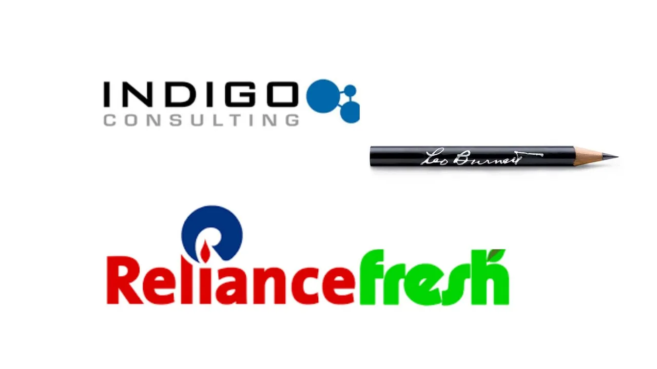Reliance Fresh appoints Leo Burnett India and Indigo Consulting to handle the creative under the power of one mandate