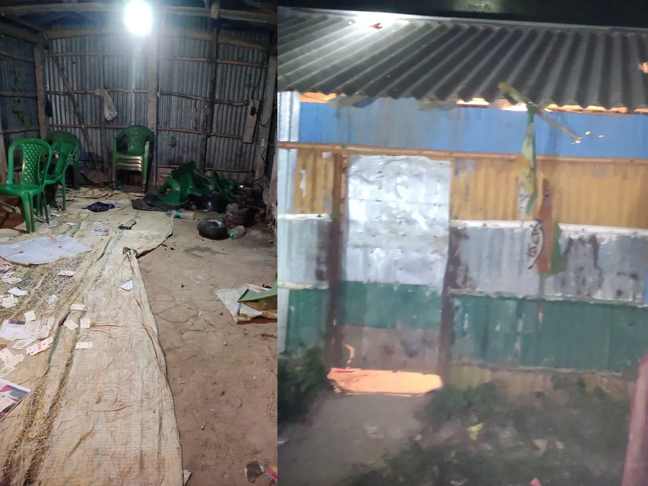 তৃণমূল কংগ্রেস কর্মীদের ওপরে হামলা, পার্টি অফিস ভাঙচুর