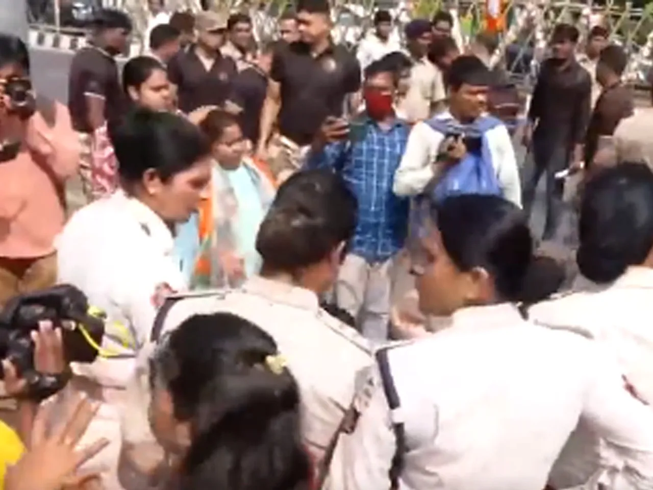 Clashes with police, BJP workers involved in protests