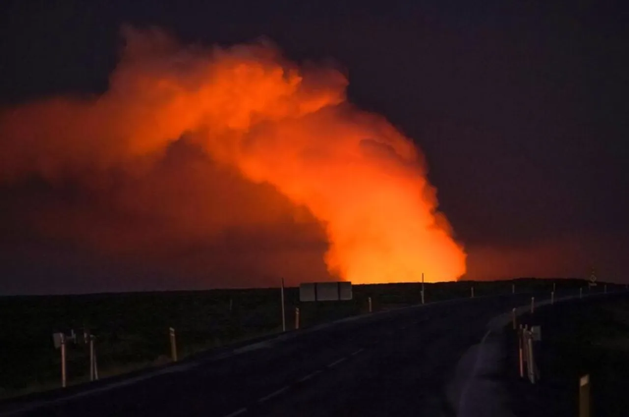 Volcano erupts in Southwestern Iceland