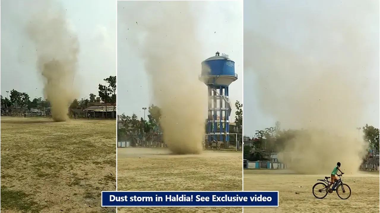 Dust storm in Haldia