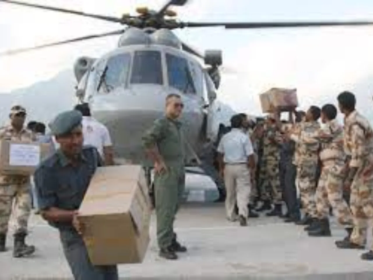 Air force said that 400 kg of relief has been provided