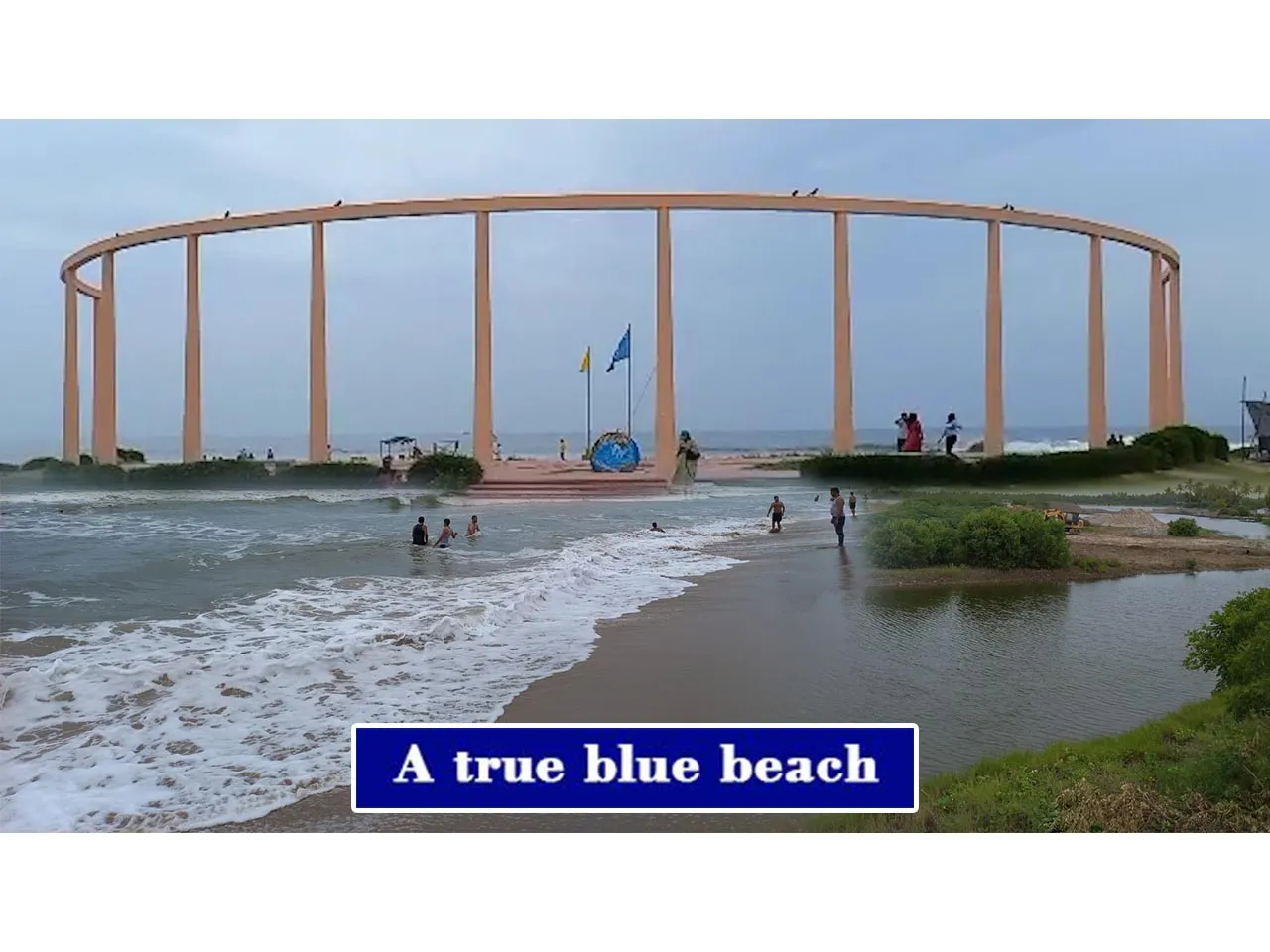 A true blue beach