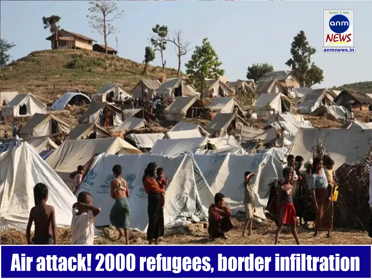 Air attack! 2000 refugees, border infiltration