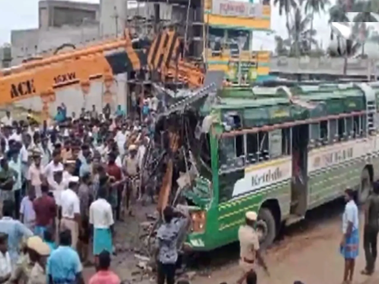 70 people were injured when two private buses collided