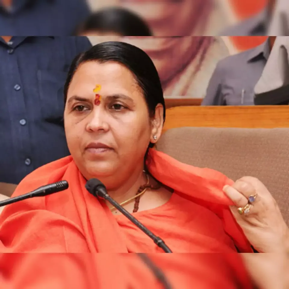 Madhya Pradesh: BJP Leader Uma Bharti Casts Her Vote In Tikamgarh