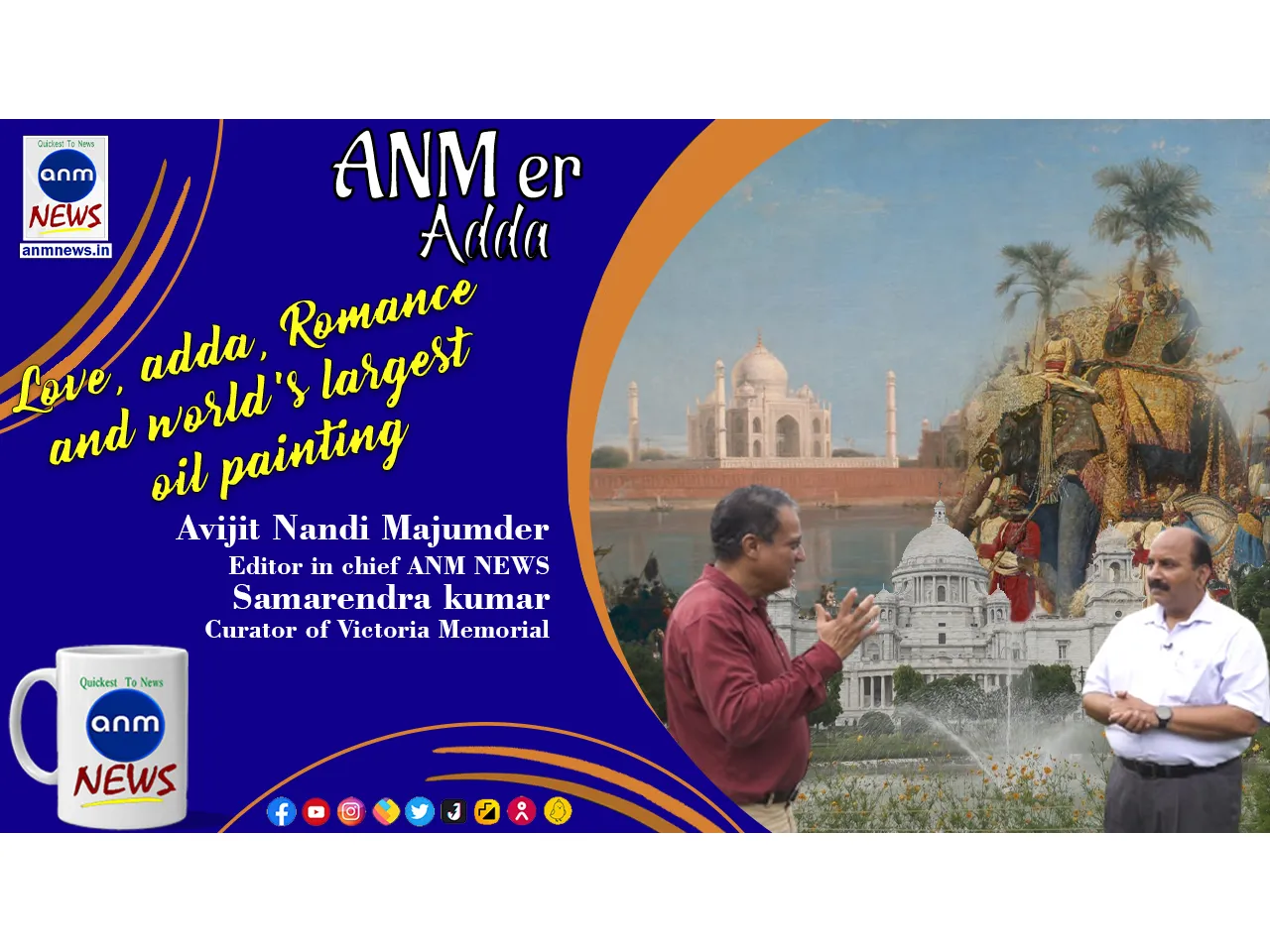 Love, adda, Romance and world's largest oil painting