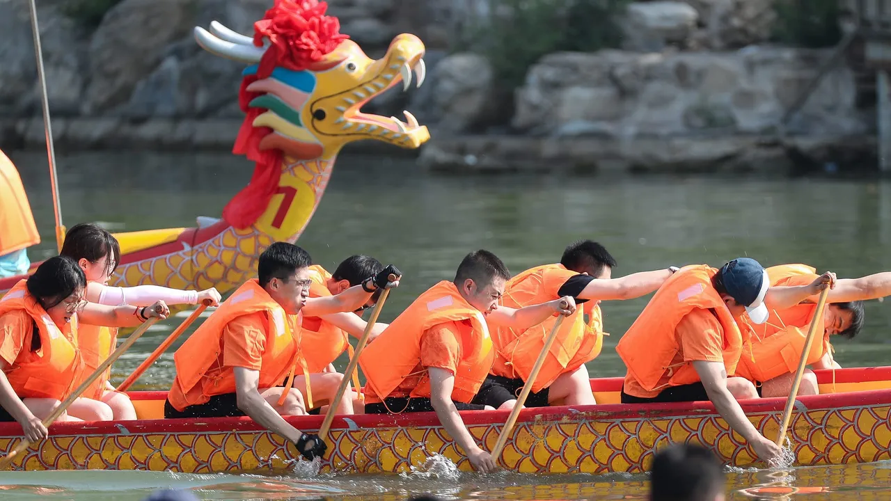 Dragon boat festival in China