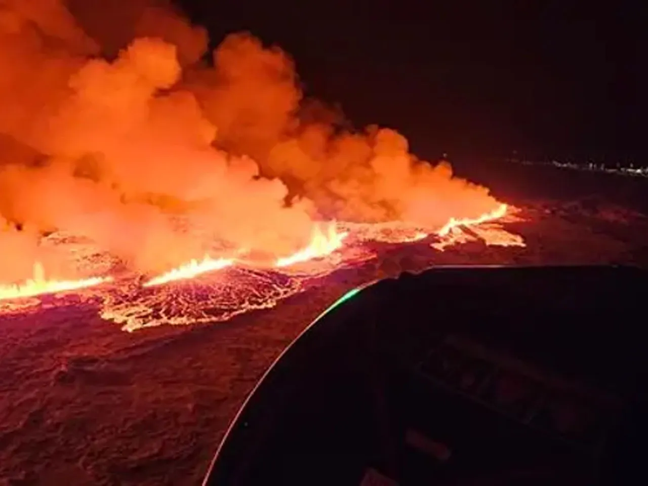 Terrible volcanic eruption in Iceland