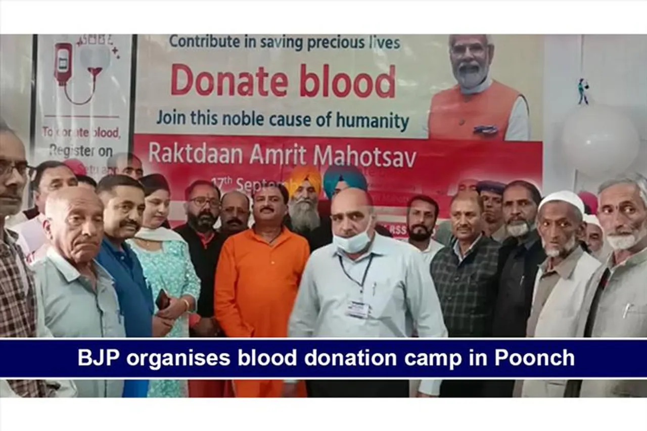 BJP organises blood donation camp in Poonch