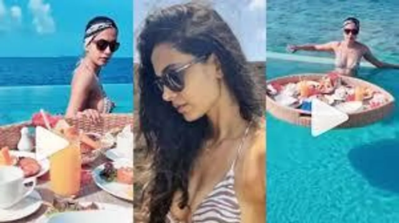 'Tandav' actress Sarah Jane Dias sets internet ablaze with her sizzling hot bikini photos