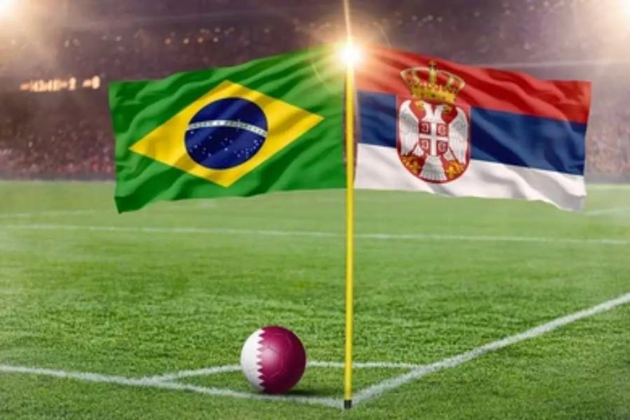 Brazil-Serbia match is going on