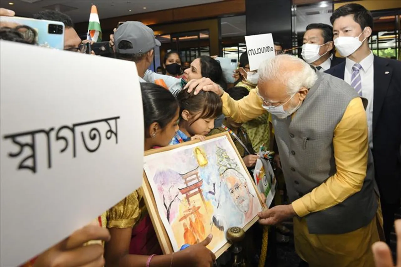 PM Modi is fascinated by the warm welcome of expatriate Indians in Tokyo