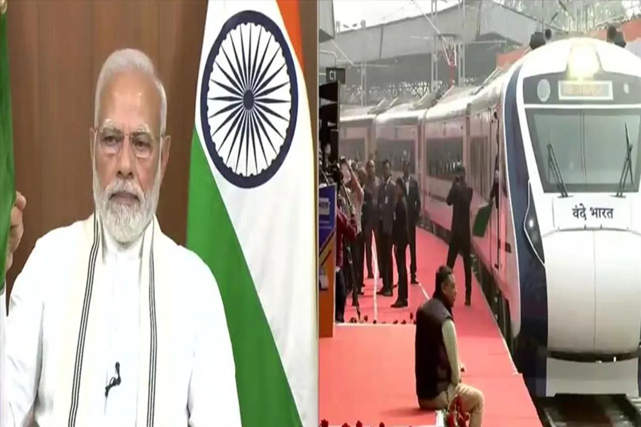 PM Modi flags off Howrah-NJP route Vande Bharat express train
