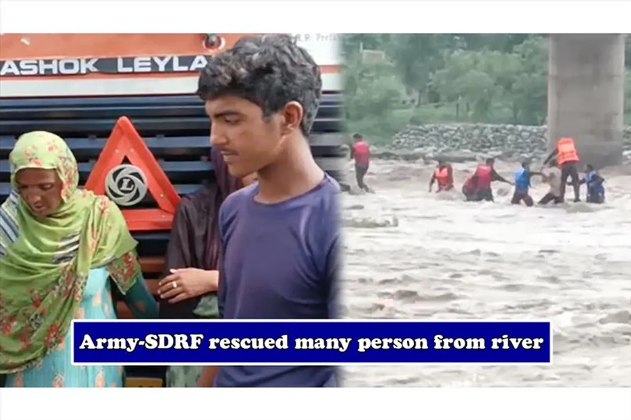 Kashmir: Army, Police and SDRF Rescue 15 Persons From Pulast River