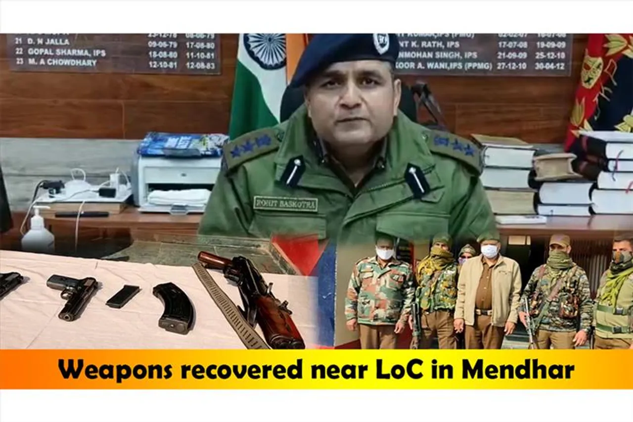 Weapons recovered near LoC in Mendhar