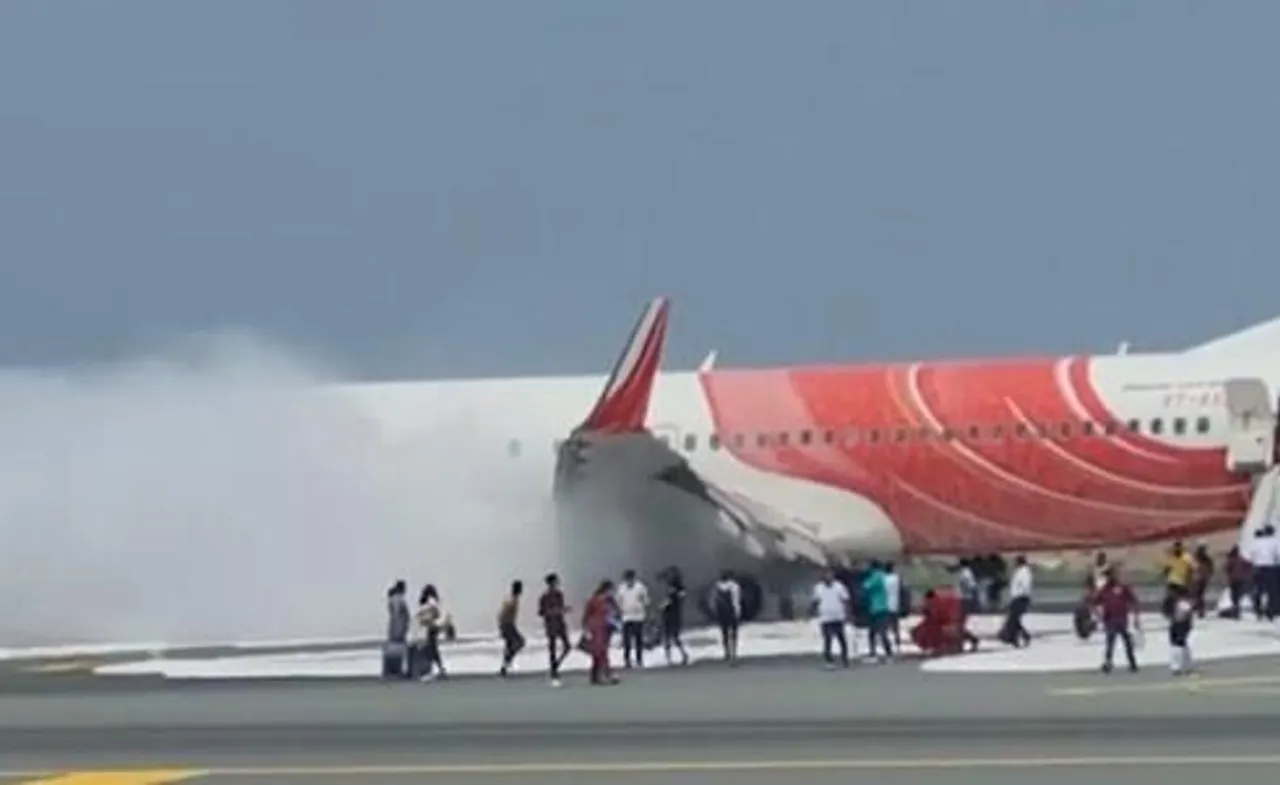 Air India Flight Catches Fire In Muscat Airport, 14 Passengers Injured