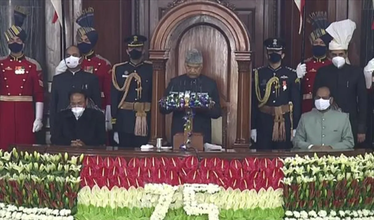 The budget session began with the President's speech