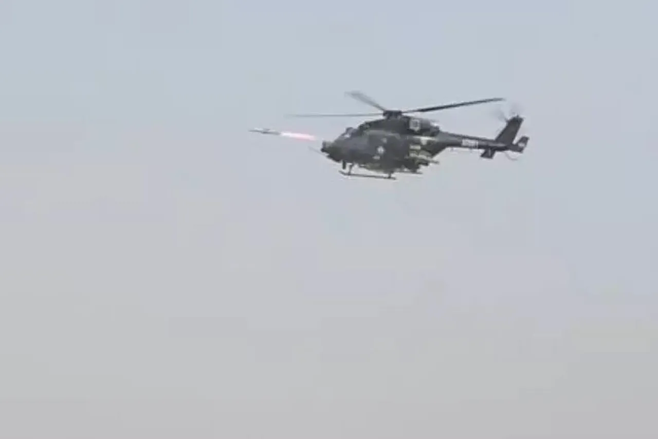 Successful launch of 'Helina' from indigenously-developed helicopter