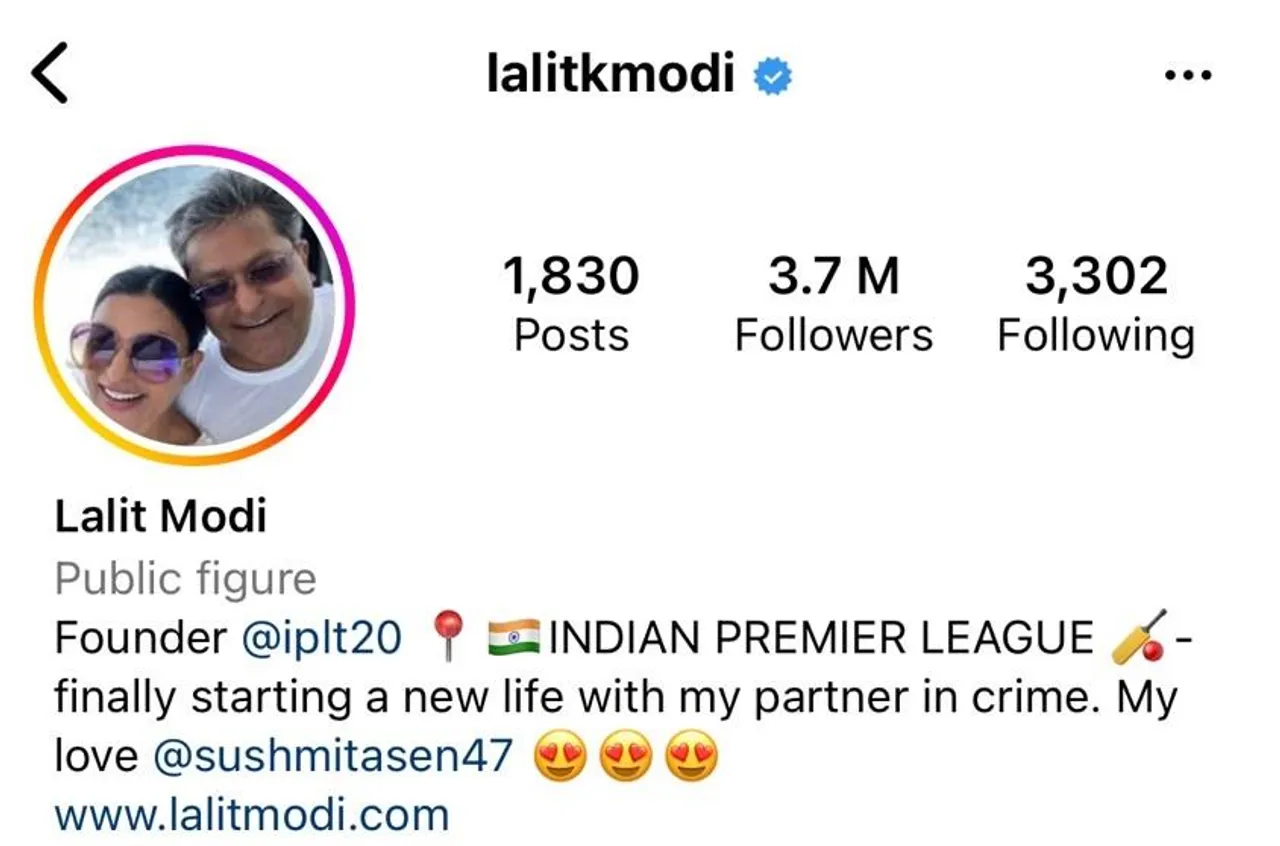Sushmita Sen and Lalit Modi are dating