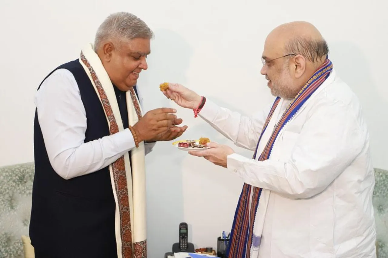 NDA's Vice-Presidential candidate Jagdeep Dhankhar meets Amit Shah