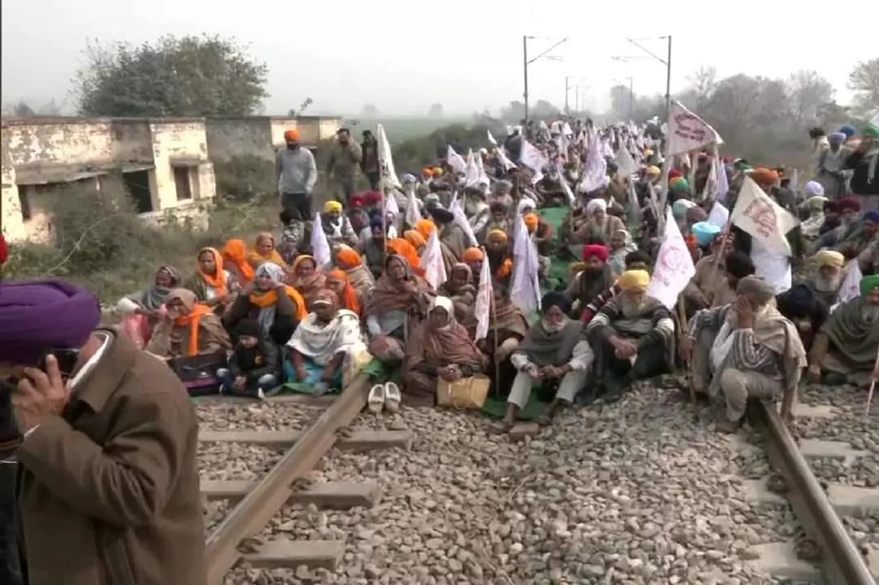 'Rail Roko' campaign by farmers in Punjab