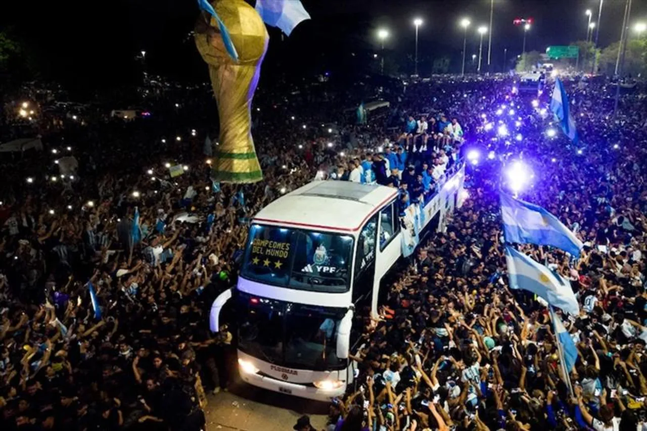Argentina welcomes Messi and co with pomp and grandeur, take a look