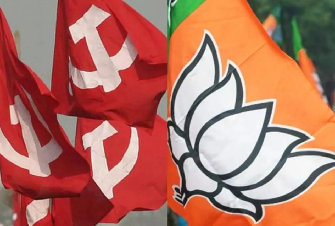CPM-BJP massive clash in tripura