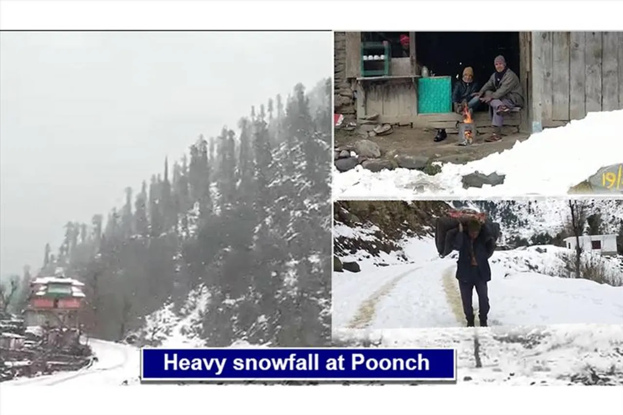 Heavy snowfall at Poonch