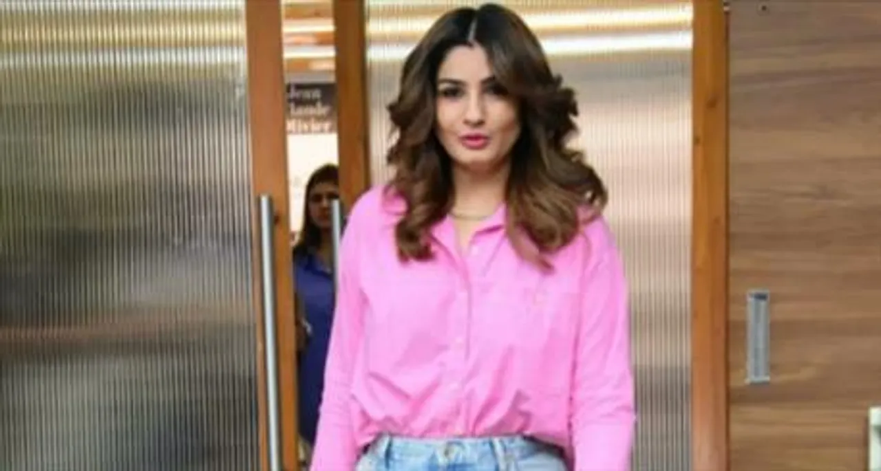 Raveena Tandon spotted in the city today