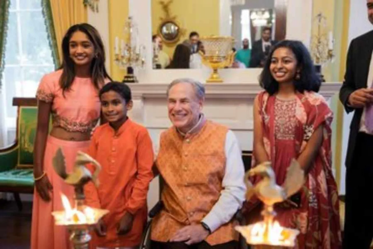 Diwali in the US: Texas Governor Greg Abbott in celebration