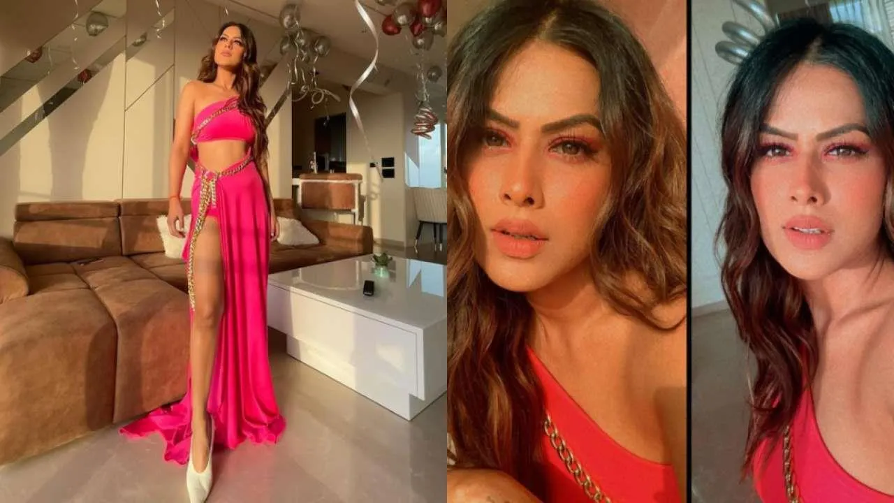 Nia Sharma shares sultry photos in hot pink dress from her birthday bash