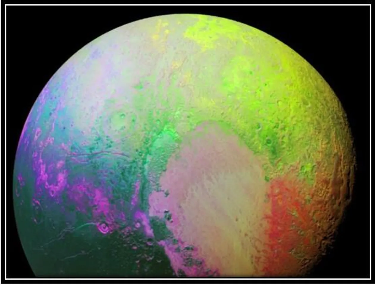 NASA has shared an amazing rainbow image of Pluto