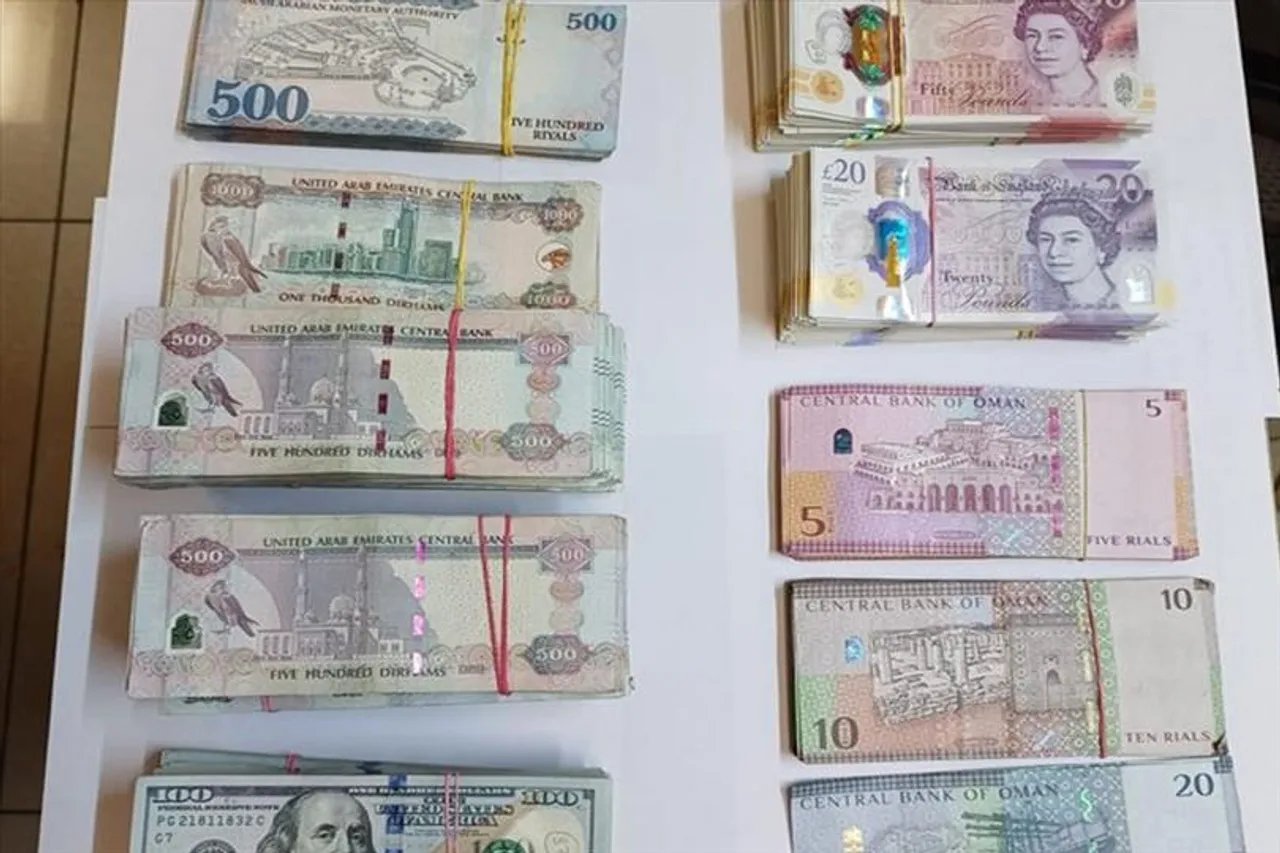 Customs seized foreign currency of a total value of Rs 1.5 cr from a Dubai-bound passenge