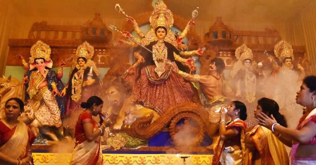 Durga Puja is celebrated in Nepal as in India.