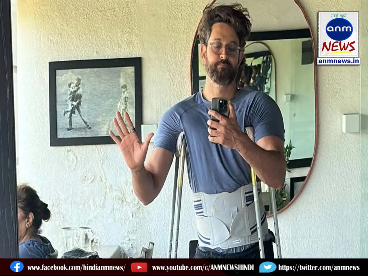 Hrithik got injured during shooting