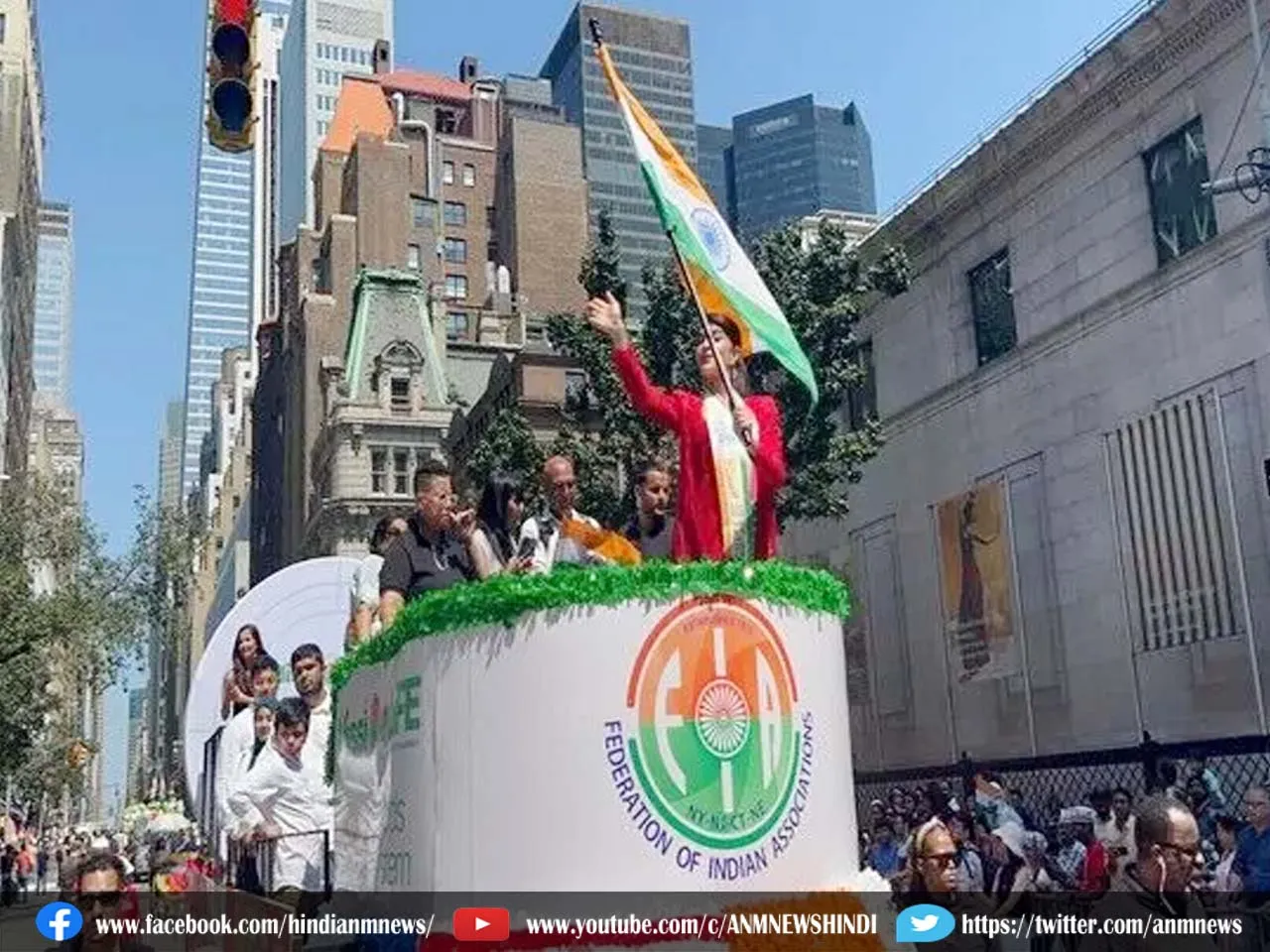 India Day Parade : विदेश में लहराया भारतीय तिरंगा, देश के बाहर दुनिया की सबसे बड़ी 'इंडिया डे परेड'