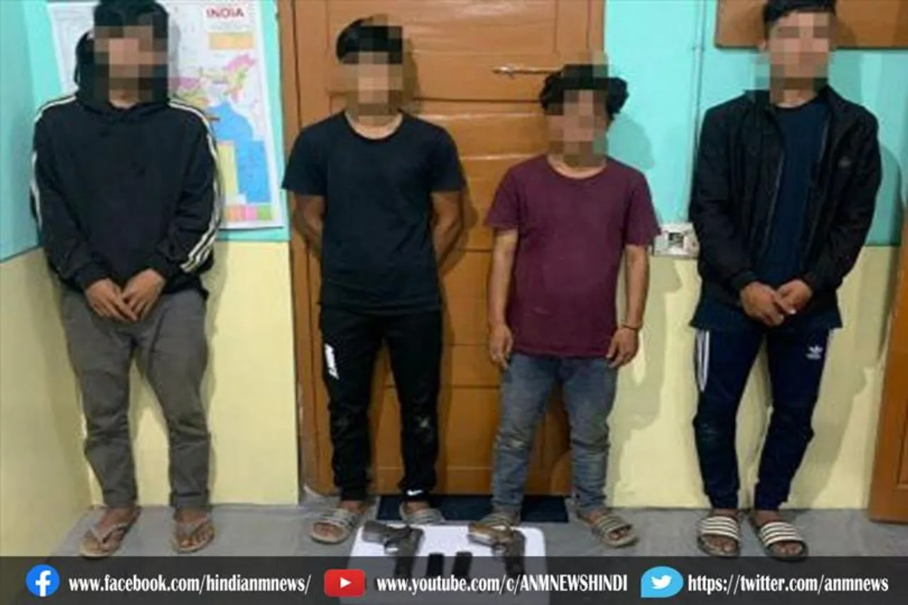 मणिपुर से कुकी संगठन के उग्रवादी हथियारों के साथ गिरफ्तार