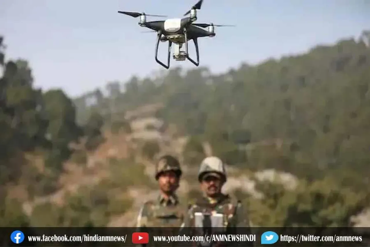 भारत-पाकिस्‍तान सीमा पर द‍िखा संद‍िग्‍ध ड्रोन
